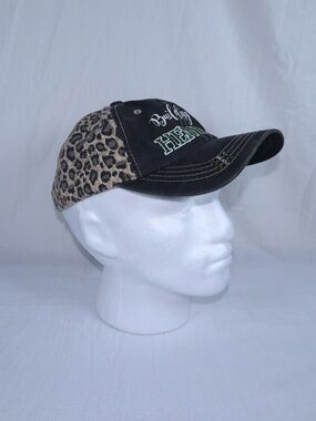 Building a HEMPire Baseball Cap Black Leopard Velcro Closure